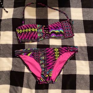 Vibrant tribal print bikini